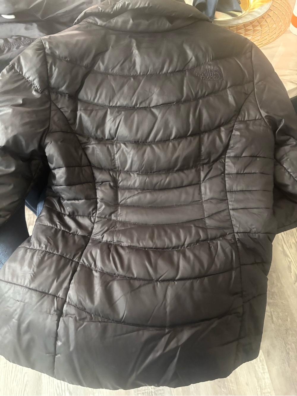 The North Face Women's Black Puffer Jacket with Contoured Stitching